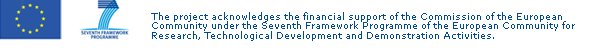 Logo EU, Logo  Seventh Framework Programme , The project acknowledges the financial support of the Commission of the European Community under the Seventh Framework Programme of the European Community for Research, Technological Development and Demonstration Activities.